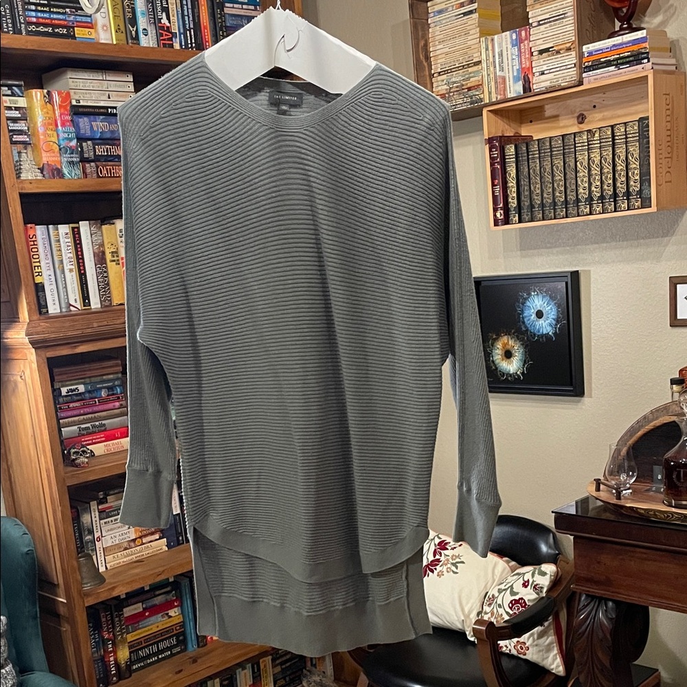 The Limited Gray Crewneck Sweater